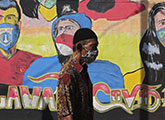 COVID-19 mural in Jakarta, Indonesia